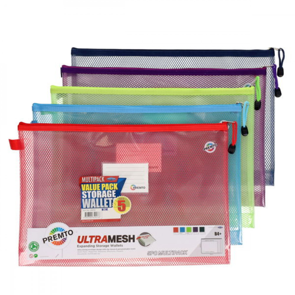 B4+ Ultramesh Expanding Storage Wallet 5 Asst