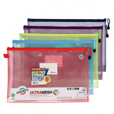 B4+ Ultramesh Expanding Storage Wallet 5 Asst