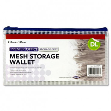 Mesh Wallet Dl Size Clear