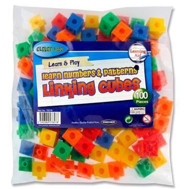 Linking Cubes  Bag 100 Coloured