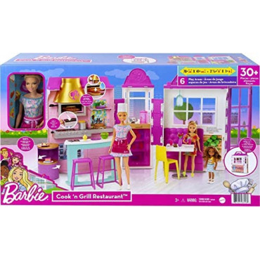 Barbie Cook N Grill Restaurant Playset