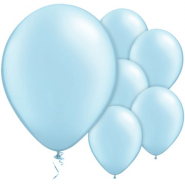 Balloons Pk 15 Light Blue