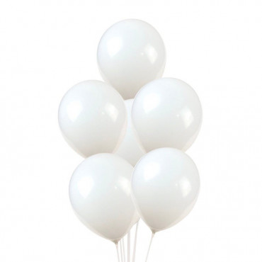 Balloons Pk 15 White