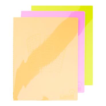 A4 80pg Pvc Notebook - Neon 3 Asst.