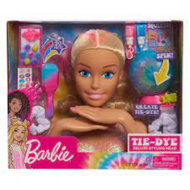 Barbie Deluxe Blonde Tie Dye Styling Head