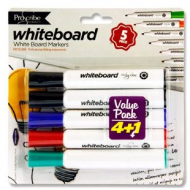 Whiteboard Marker Pk5 Thick