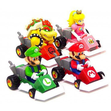 Mario Kart Pull Back Racers Single Assorted