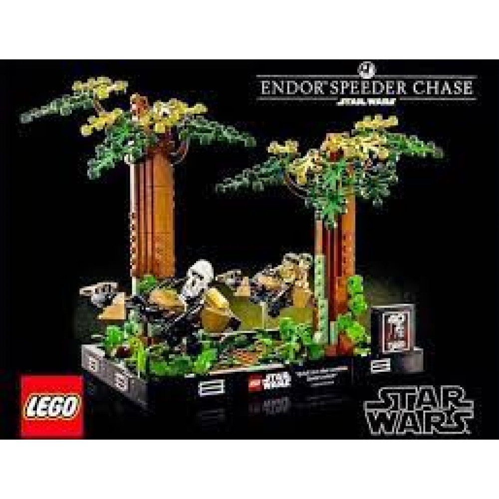 ENDOR SPEEDER CHASE DIORAMA V29