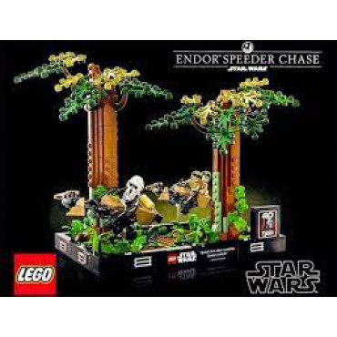 ENDOR SPEEDER CHASE DIORAMA V29