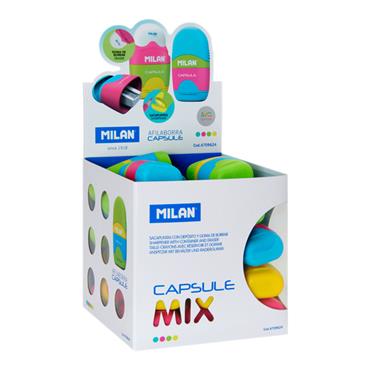 MILAN CAPSULE SHARPENER/ERASER