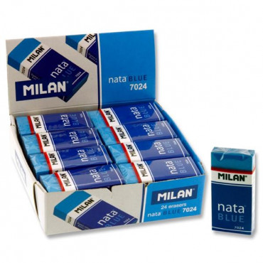 Milan Nata Soft Blue Eraser Cdu