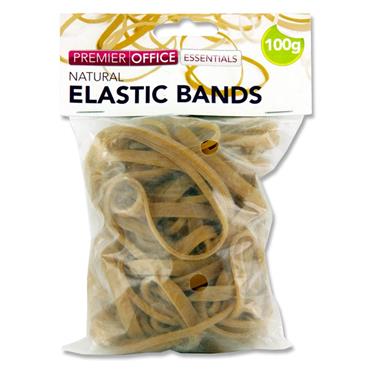 Rubber Bands Bag 100G Asst