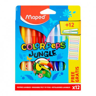 Maped Color'peps Pkt.12 Colour Markers & Labels