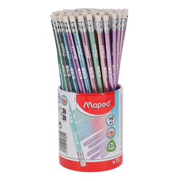 Maped Graph Hb Pencil With Eraser - Glitter