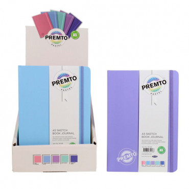 A5 192pg Journal & Sketch Book PASTEL ASSORTED