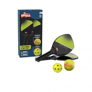 PICKLEBALL BAT AND BALL IN OPEN BOX