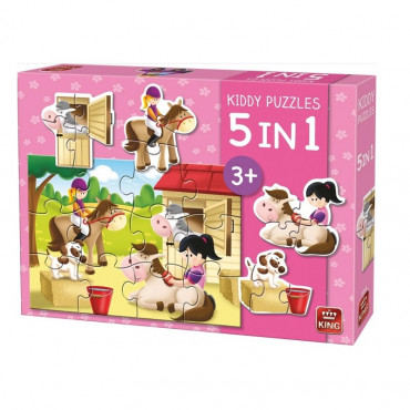 5 In 1 Puzzle Kiddy Horse - King