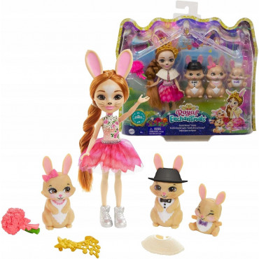 Enchantimals Royal Brystal Bunny Family Doll