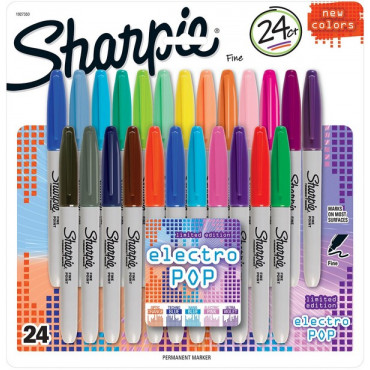 Sharpie Markers24Pk Electo Pop