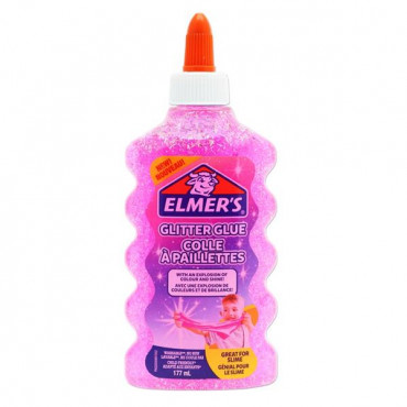 Glitter Slime Washable Glue- 177Ml Pink