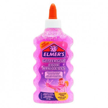 Glitter Slime Washable Glue- 177Ml Pink