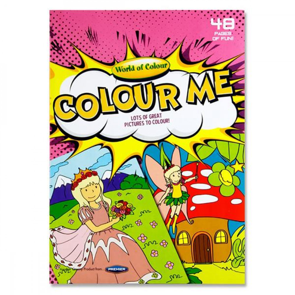 A4 Colouring Book Girls 48Pg