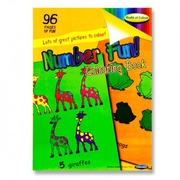 Colouring Book Numbers 96Pg