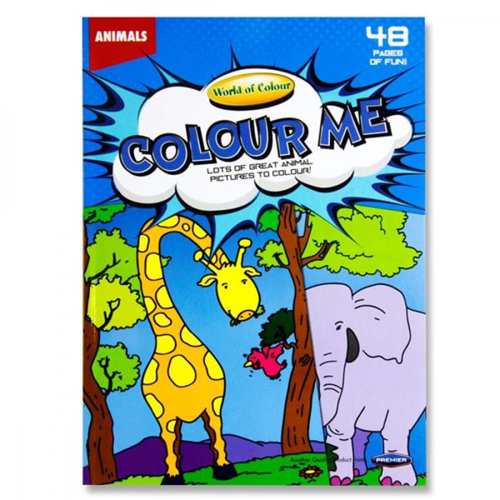 A4 Animals Colouring Book