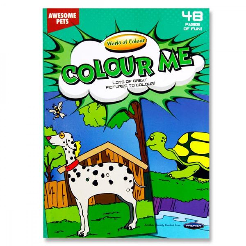 A4 Pets Colouring Book