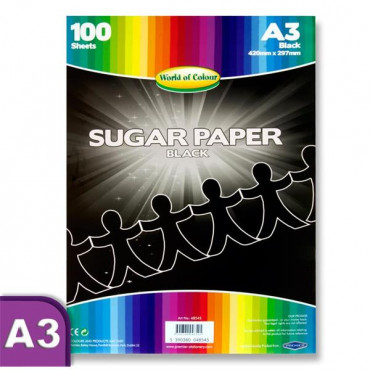 A3 Black Suagr Paper 100 Sheets