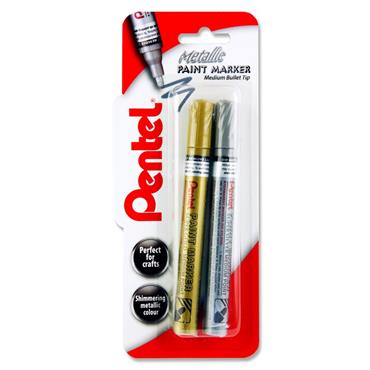 Pentel Card 2 Metallic Paint Markers