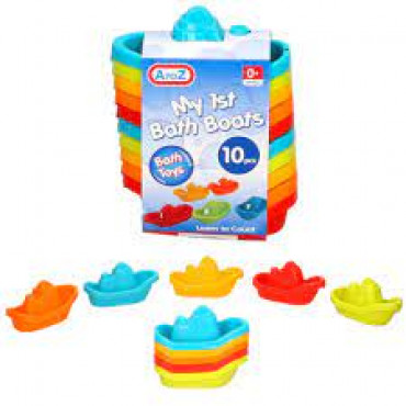 10PCS BATH BOATS (WITH NUMBERS)