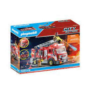 FIRE TRUCK WITH FLASHING LIGHTS