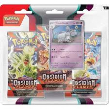 POKEMON SCARLET & VIOLET OBSIDIAN FLAMES 3PK DISPL