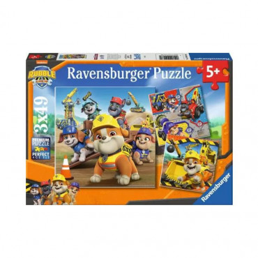Paw Patrol Rubble & Crew  3x 49pc