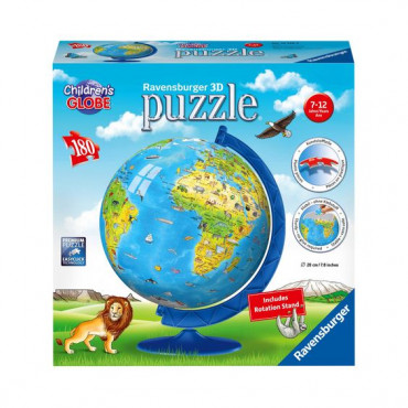 Childrens World Map 180Pc 3D Puzzle