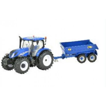 New Holland T6 Tractor with Trailer Playset