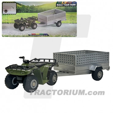 Britains Quad Bike With Trailer Set