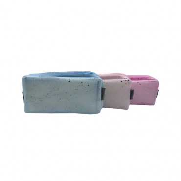DOUBLE PENCIL CASE SPECKLED