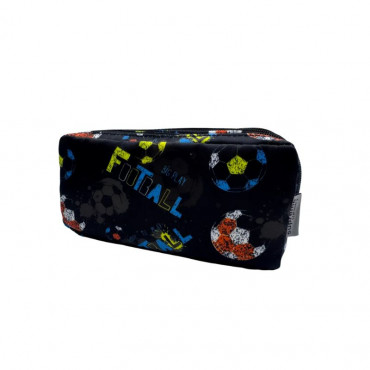 TRIPLE PENCIL CASE FOOTBALL