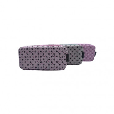 DOUBLE PENCIL CASE PAWS ASSORTED