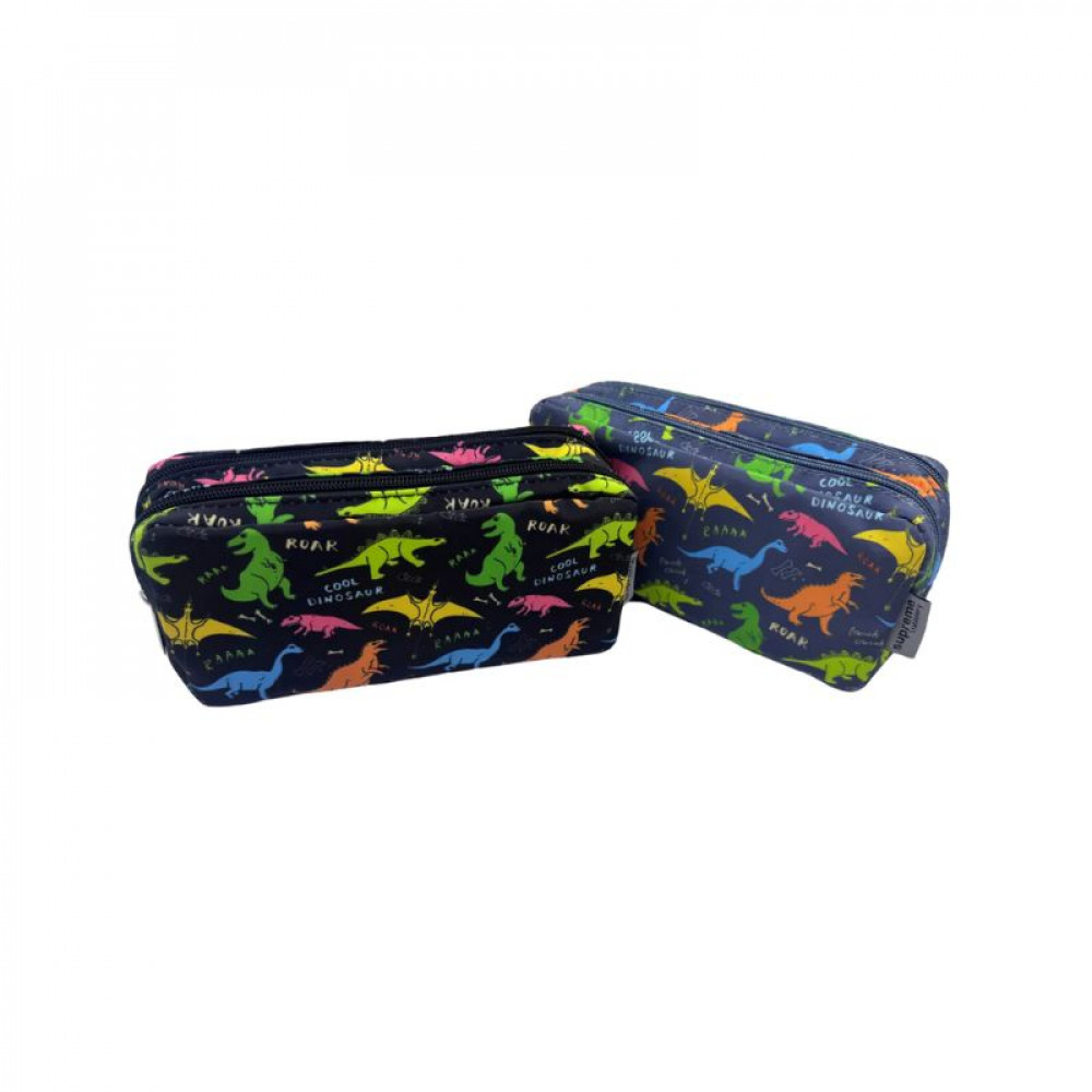 DOUBLE PENCIL CASE DINO