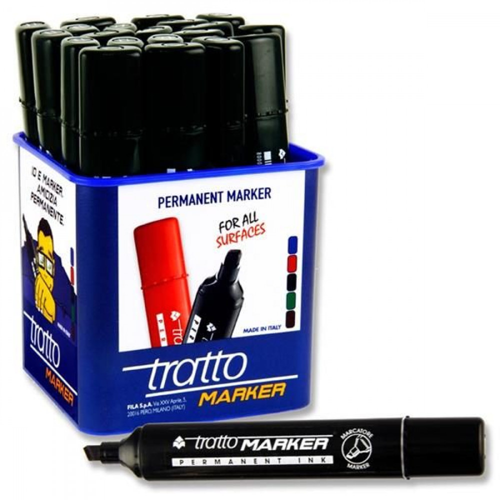 Permanent Marker Chisel Tip- Black Tratto