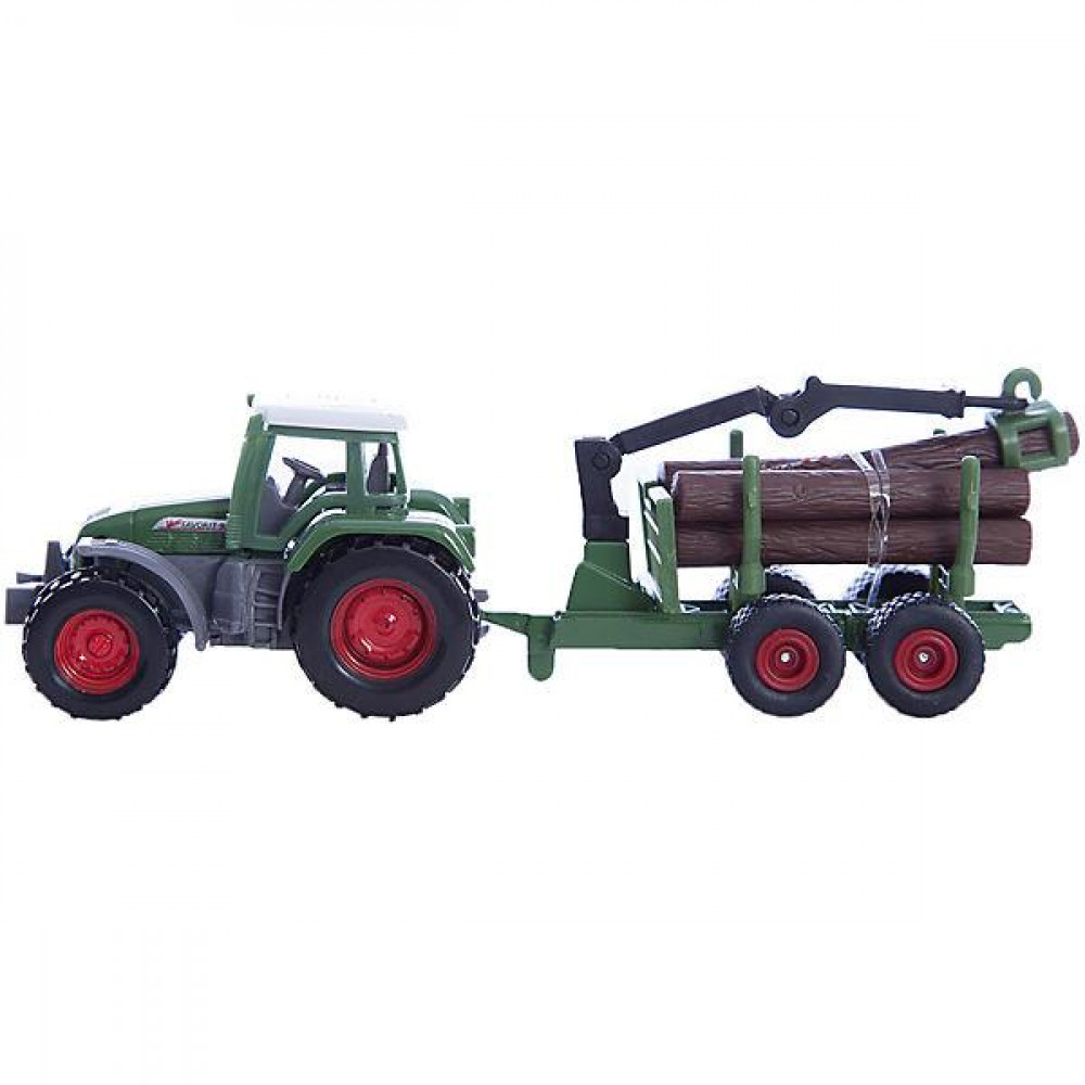 Tractor W/Forestry Trailer
