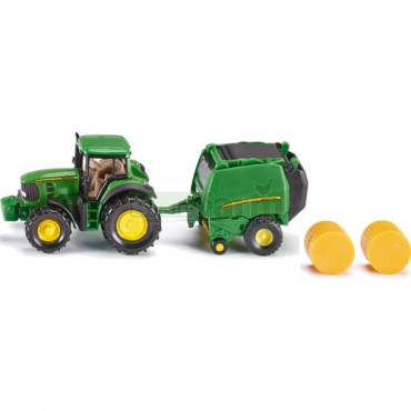 John Deere Tractor With Bales