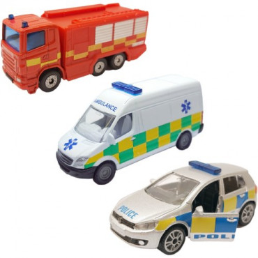 Emergency Vehicles Gift Set 3Pk