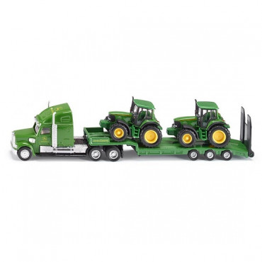 Low Loader With 2 John Deere Tractors 1:87