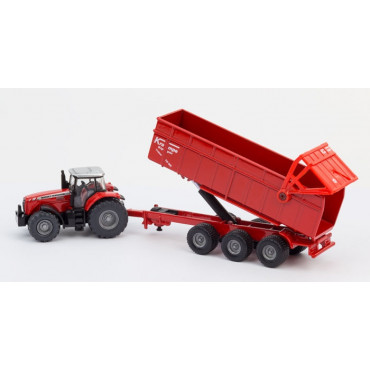 Massey Ferguson  With Trailer 1:87