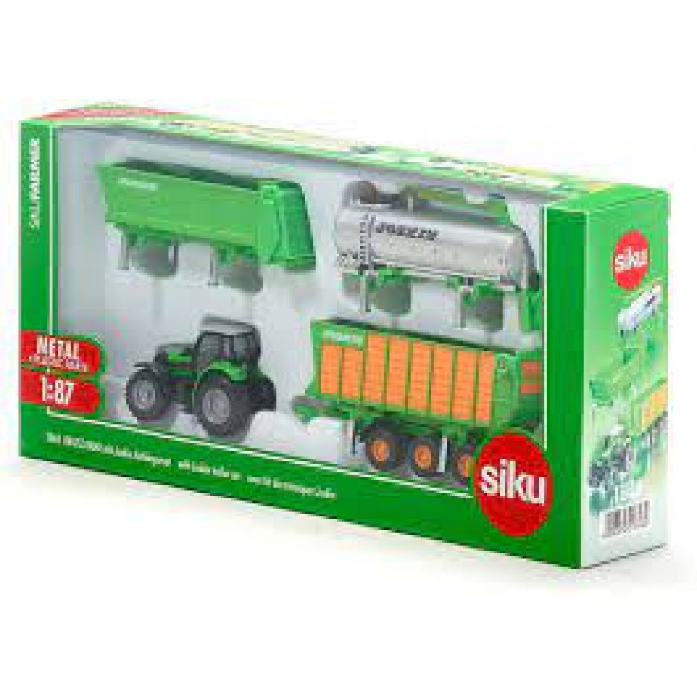 Deutz-Fahr W/3 pce Joskin Trailer Set 1.87