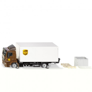 UPS Man Truck W/Box Body & Tail Lift 1:50